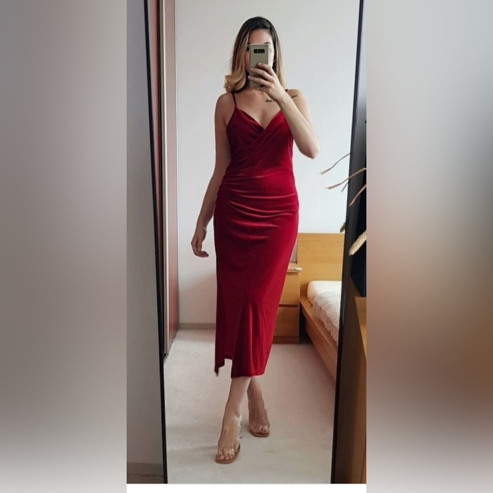 Zara Red Maxi Dress